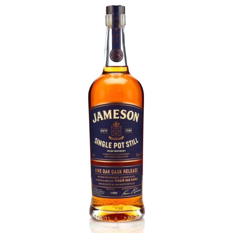 Jameson Single Pot Still - Five Oak Cask Release Whiskey 700ml