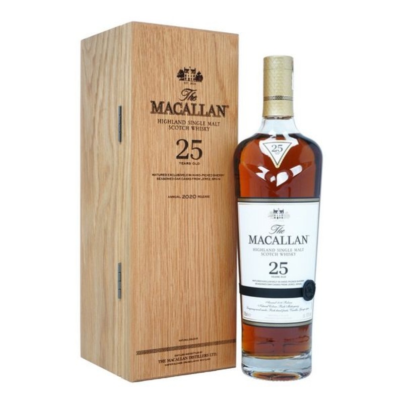 Macallan 25 Year Old Sherry Oak Cask Single Malt Scotch Whisky - 750ml