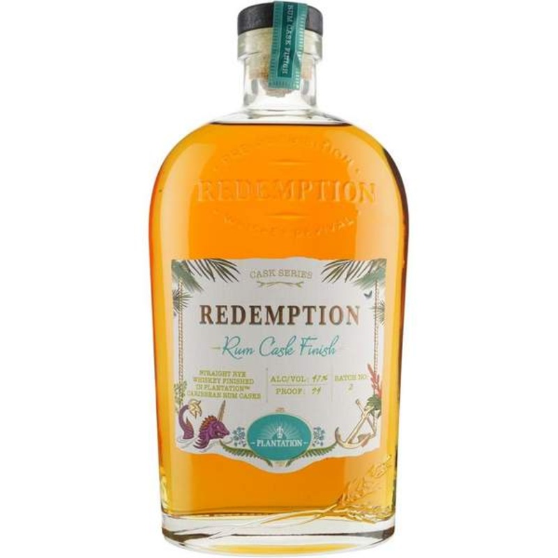 Redemption Plantation Rum Cask Finish Straight Rye Whiskey - 750ml