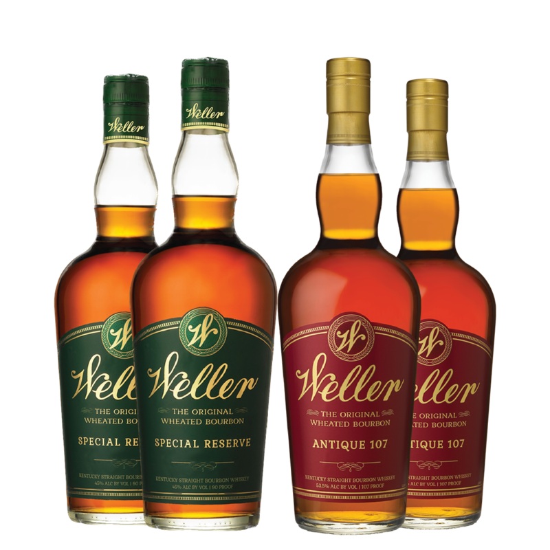 2 W.L. Weller Special Reserve and 2 Antique 107 Bourbon Bundle
