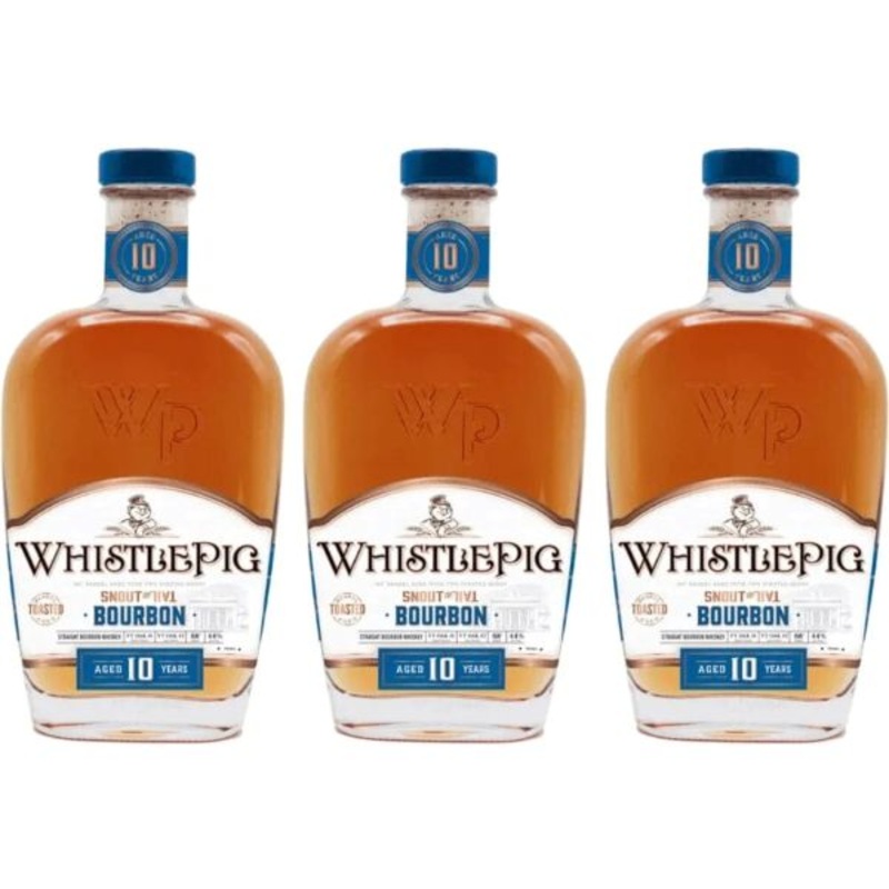 Whistle Pig 10 yr Toasted Bourbon 'Snout to Tail' 3-Pack