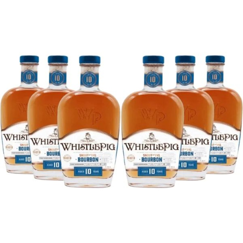 Whistle Pig 10 yr Toasted Bourbon 'Snout to Tail' 6-Pack