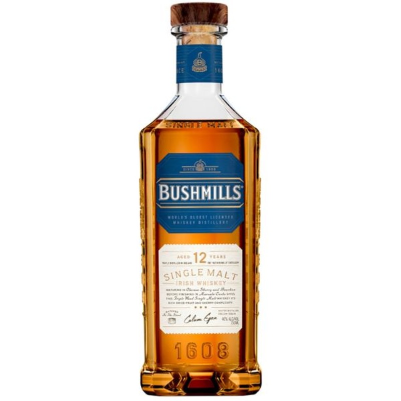 Bushmills - 12 Year Old Single Malt Irish Whiskey (750ml)