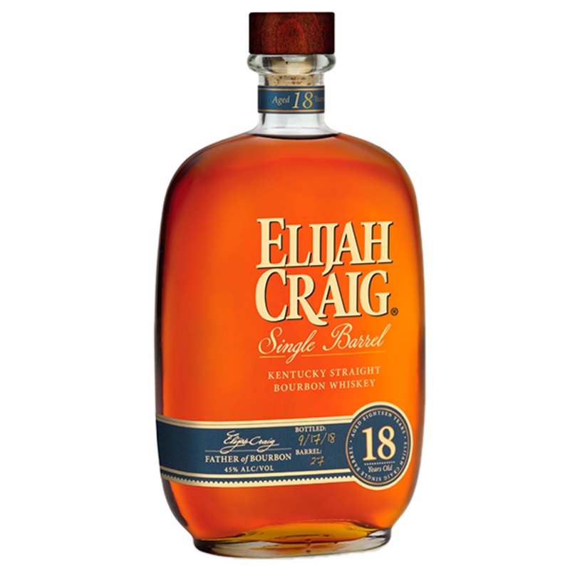 Elijah Craig Single Barrel Kentucky Straight Bourbon Whiskey 18yr