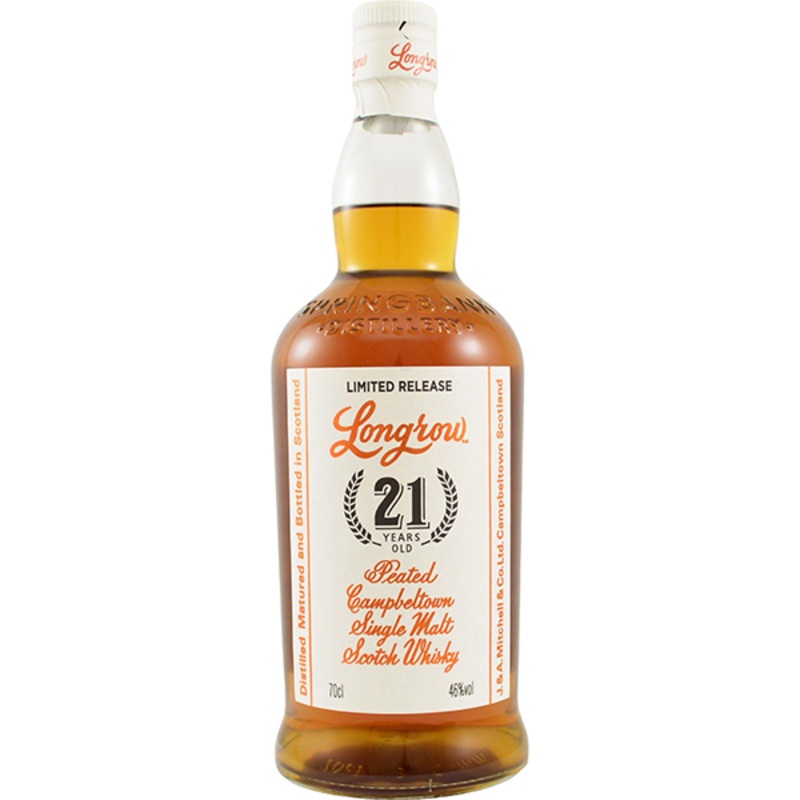 LONGROW 21 YEAR OLD SINGLE MALT SCOTCH WHISKY - 750ml