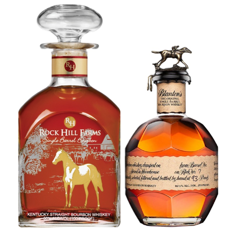 One Rock Hill Farms Single Barrel Bourbon, and one Blanton's Single Barrel Bourbon Bundle