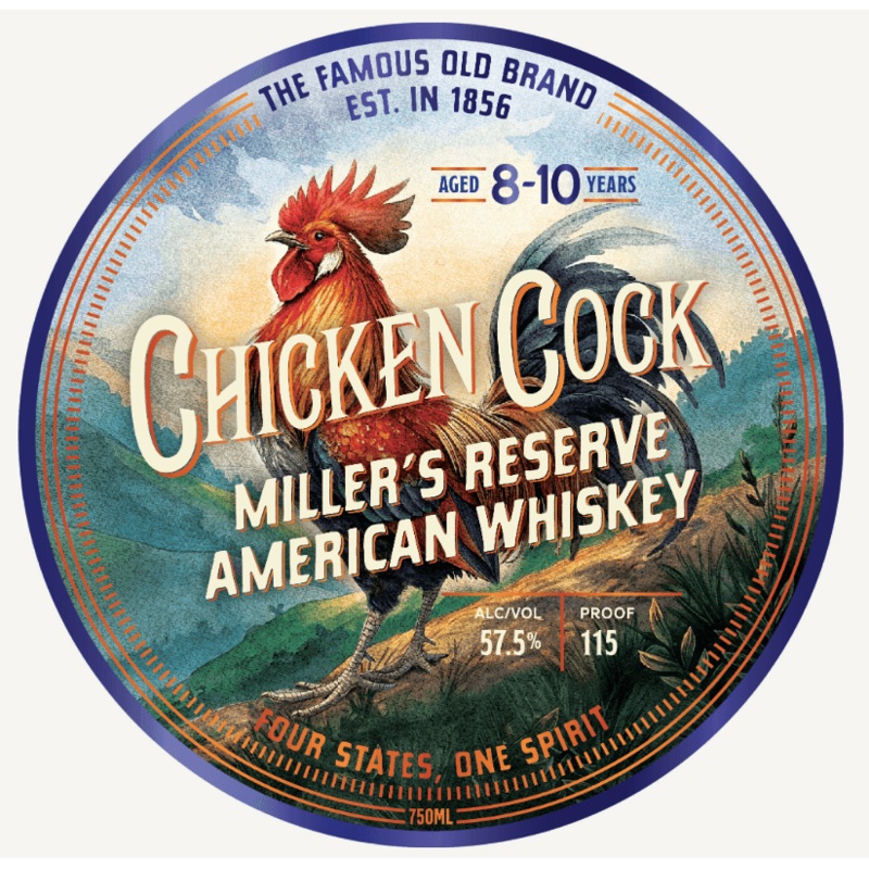 Chicken Cock Millers Reserve American Whiskey