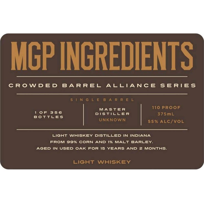Crowded Barrel Alliance Series MGP Ingredients Light Whiskey