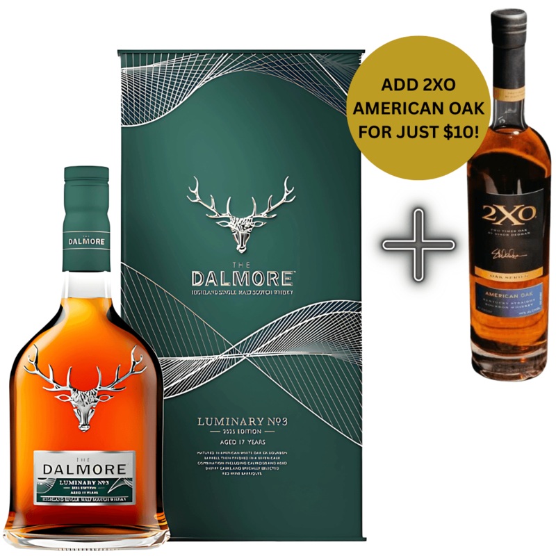 Dalmore Luminary XO Bundle  Dalmore Luminary No. 3 Scotch 2025 + 2XO Oak Series Bourbon