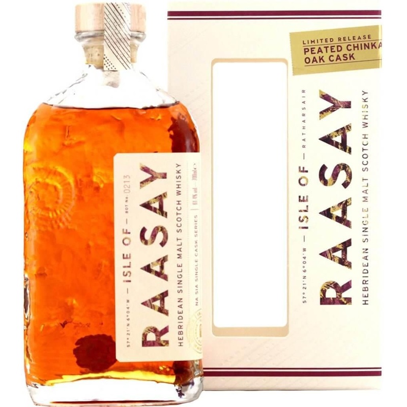 Isle of Raasay Peated Chinkapin Oak Cask Hebridean Single Malt Scotch Whisky 700ml