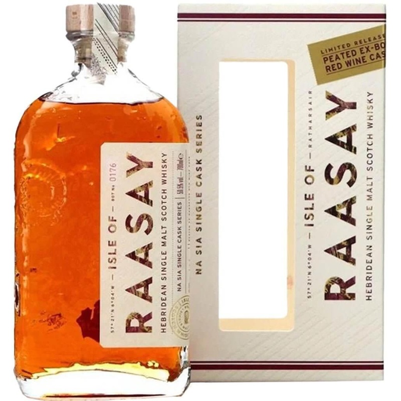Isle of Raasay Peated Ex-Bordeaux Red Wine Single Cask Single Malt Whisky 700ml