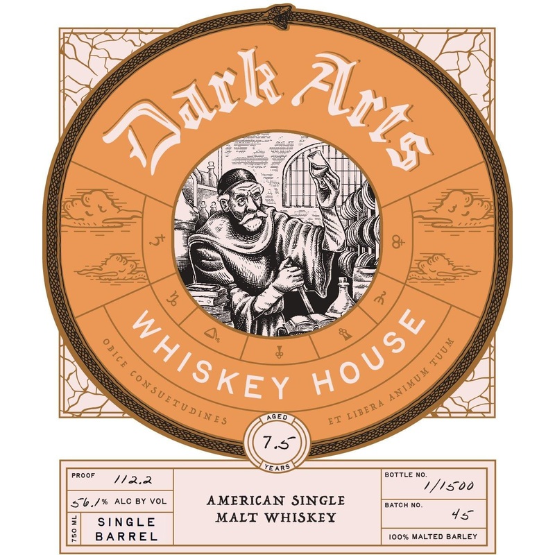 Dark Arts Whiskey House American Single Malt Whiskey Single Barrel 7.5 Years