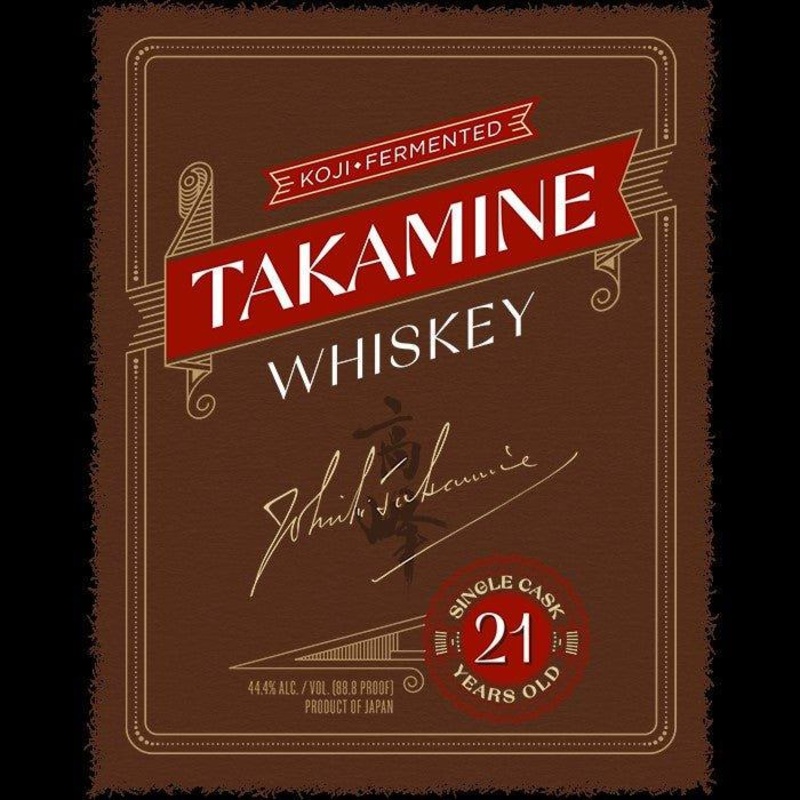 Takamine Koji Fermented Single Cask Whiskey Aged 21 Years