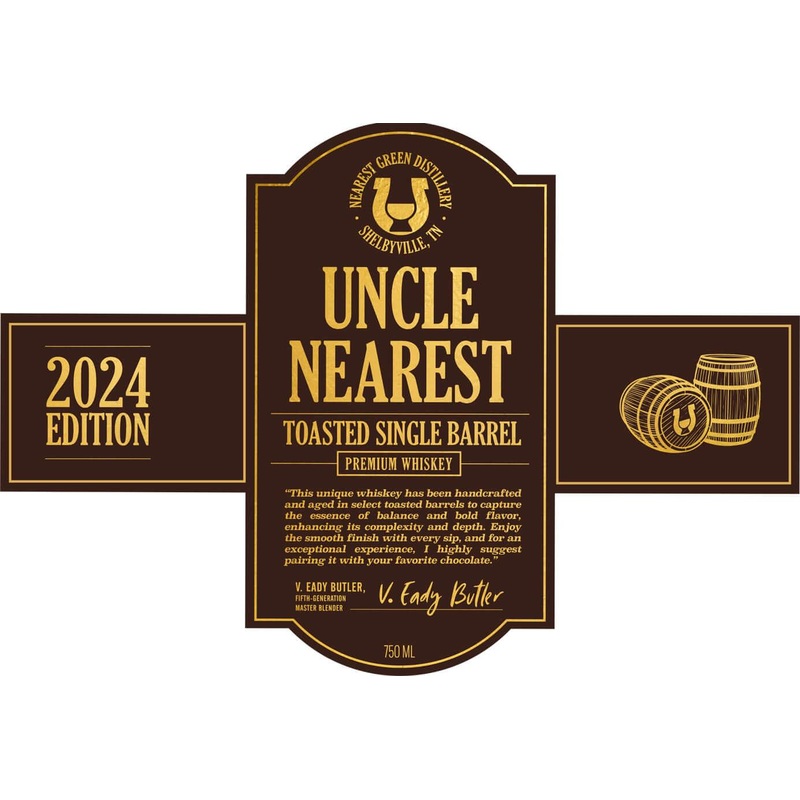 Uncle Nearest 2024 Edition Toasted Single Barrel Premium Whiskey