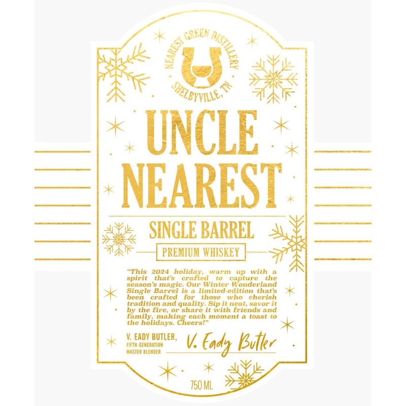 Uncle Nearest Single Barrel Premium Whiskey Winter Wonderland Edition