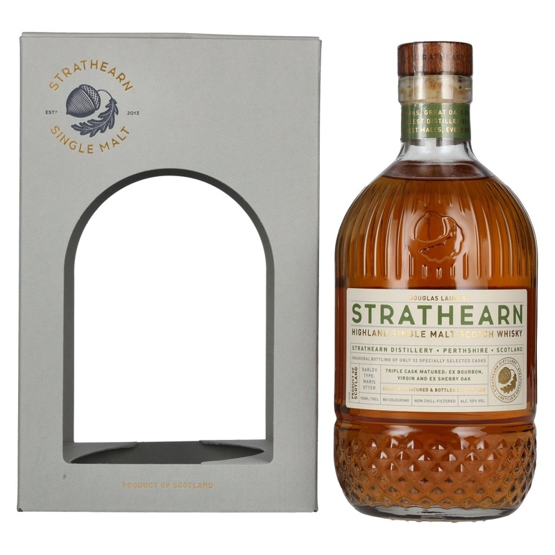 Douglas Laing STRATHEARN Triple Cask Highland Single Malt Scotch Whisky 50% Vol. 0,7l in Giftbox
