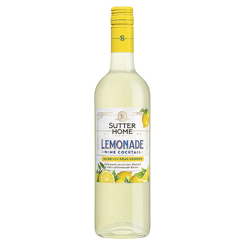 SUTTER HOME LEMONADE WINE COCKTAIL 750ML
