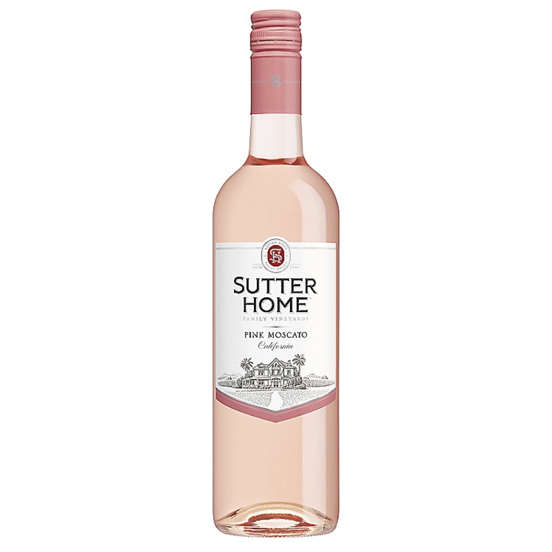 SUTTER HOME PINK MOSCATO CALIFORNIA 750ML