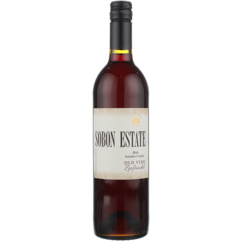 SOBON ESTATE ZINFANDEL OLD VINE AMADOR COUNTY 2020 750ML