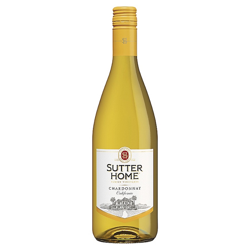 SUTTER HOME CHARDONNAY CALIFORNIA 750ML