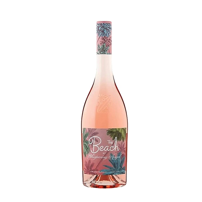 THE BEACH BY WHISPERING ANGEL COTEAUX D'AIX EN PROVENCE ROSE 2022 750ML