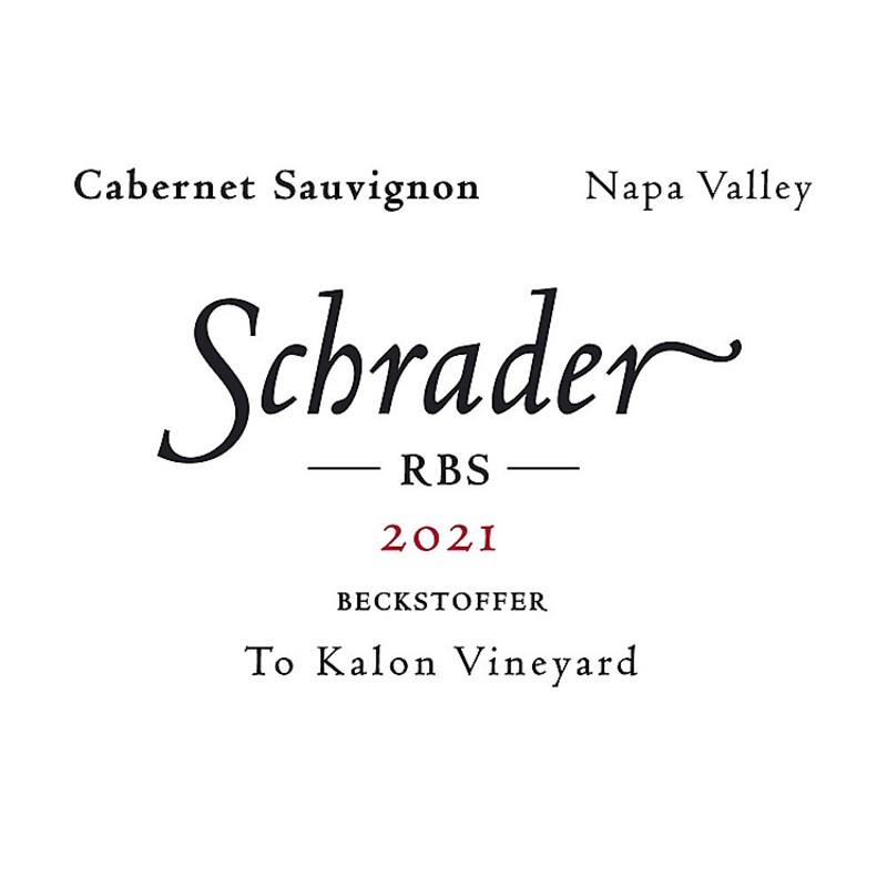 SCHRADER CABERNET SAUVIGNON RBS BECKSTOFFER TO KALON VINEYARD NAPA VALLEY 2021 750ML