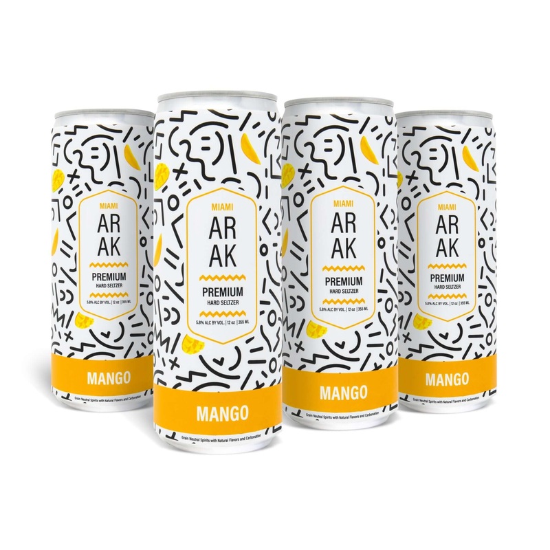 Miami Arak Mango Seltzer