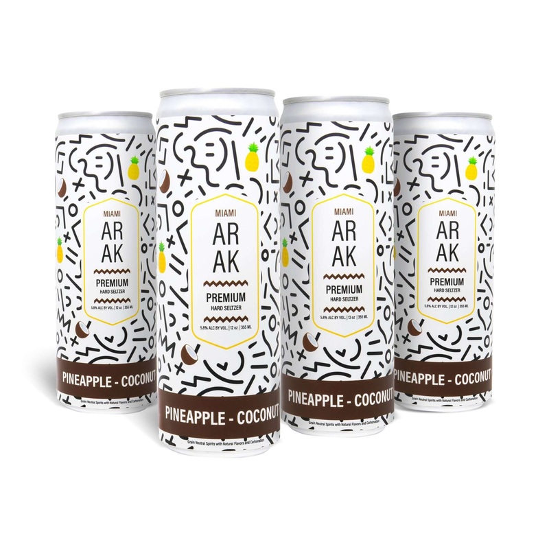 Miami Arak Pineapple Coconut Seltzer