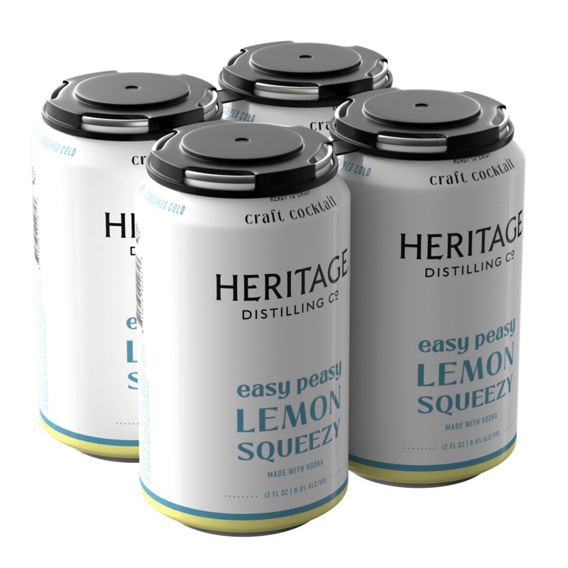 Heritage Distilling Co Easy Peasy Lemon Squeezy 4 Pack Cans