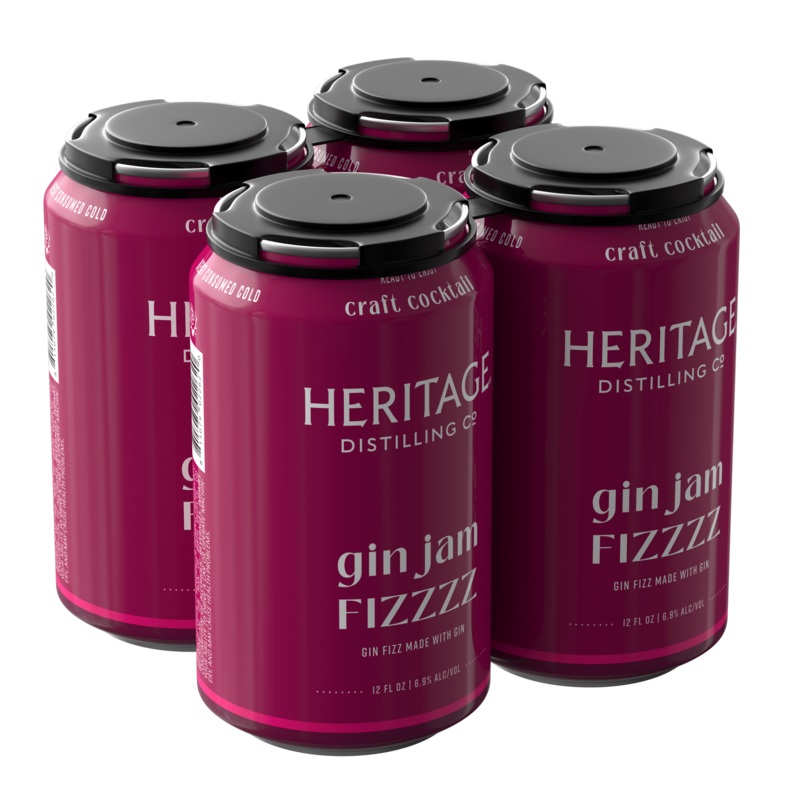 Heritage Distilling Co Gin Jam Fizzzz 4 Pack Cans