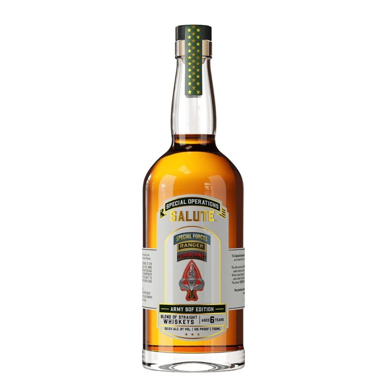 Heritage Distilling Co Special Operations Salute Whiskey - Army SOF Edition (Bottle Only)