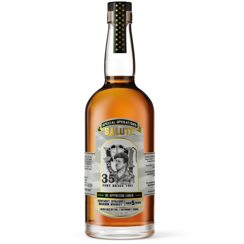 Heritage Distilling Co Special Operations Salute Whiskey - De Oppresso Liber Edition
