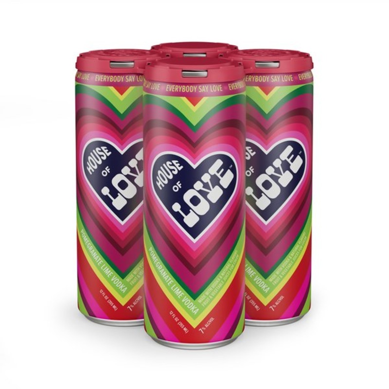House Of Love Cocktails - Pomegrante Lime Vodka 4 Pack