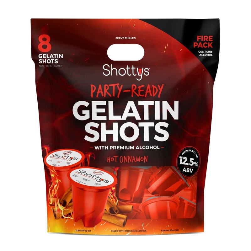 Shottys Hot Cinnamon Gelatin Shots (8 shots)