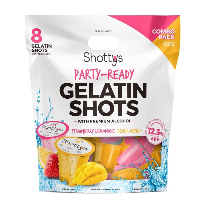 Shottys Strawberry Lemonade/Peach Mango Gelatin Shots (8 shots)
