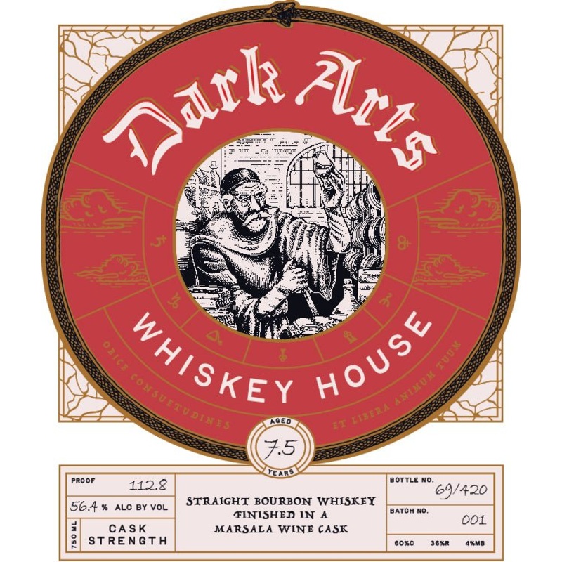 Dark Arts Whiskey House 7.5 Year Cask Strength Bourbon Marsala Wine Cask Finish