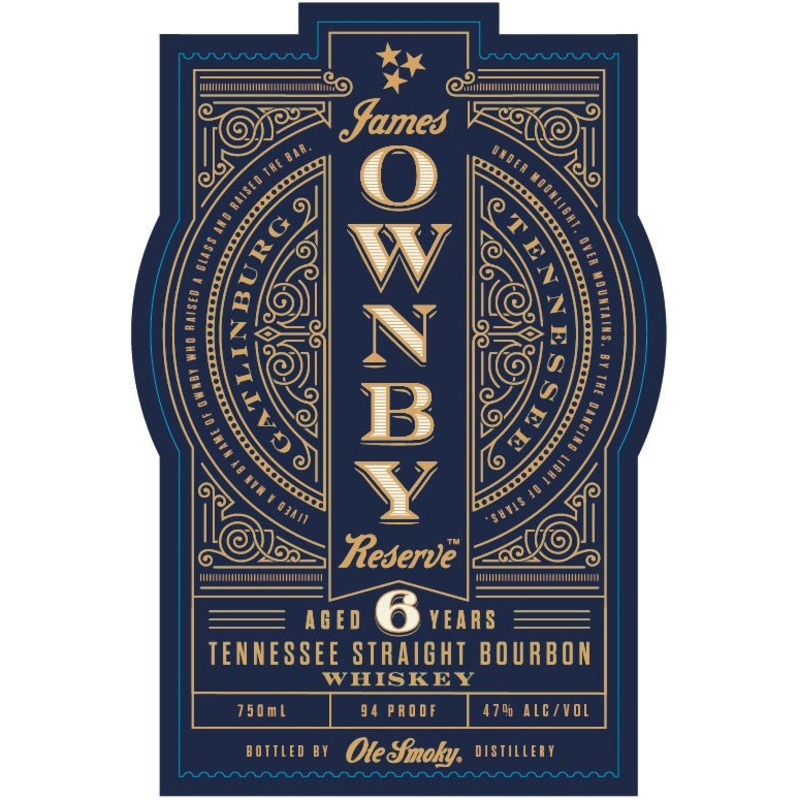 James Ownby Reserve 6 Year Aged Tennessee Straight Bourbon Whiskey