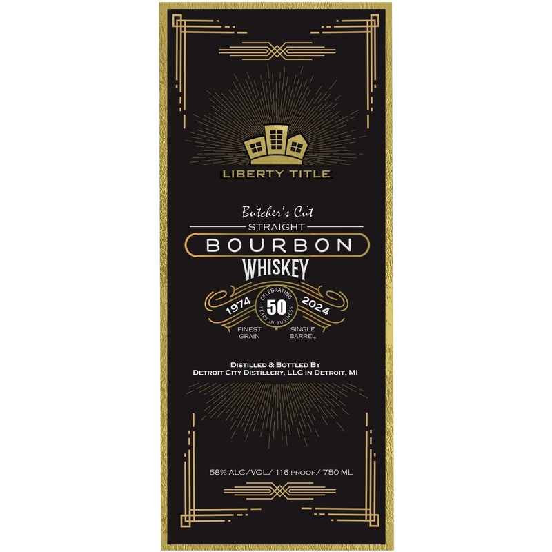 Liberty Title Butcher's Cut Straight Bourbon Whiskey 50th Anniversary Edition
