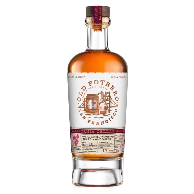 Old Potrero California Cellar Series #02 Toasted Barrel Rye Whiskey Finished in Wine Barrels 700ml