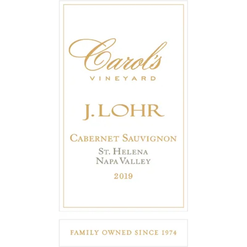 Carols Vineyard J.Lohr Cabernet Sauvignon St. Helena Napa Valley 2019