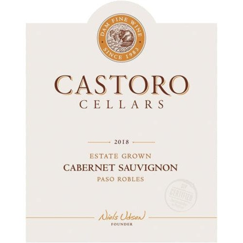Castoro Cellars Cabernet Sauvignon 2018 Estate Grown Paso Robles
