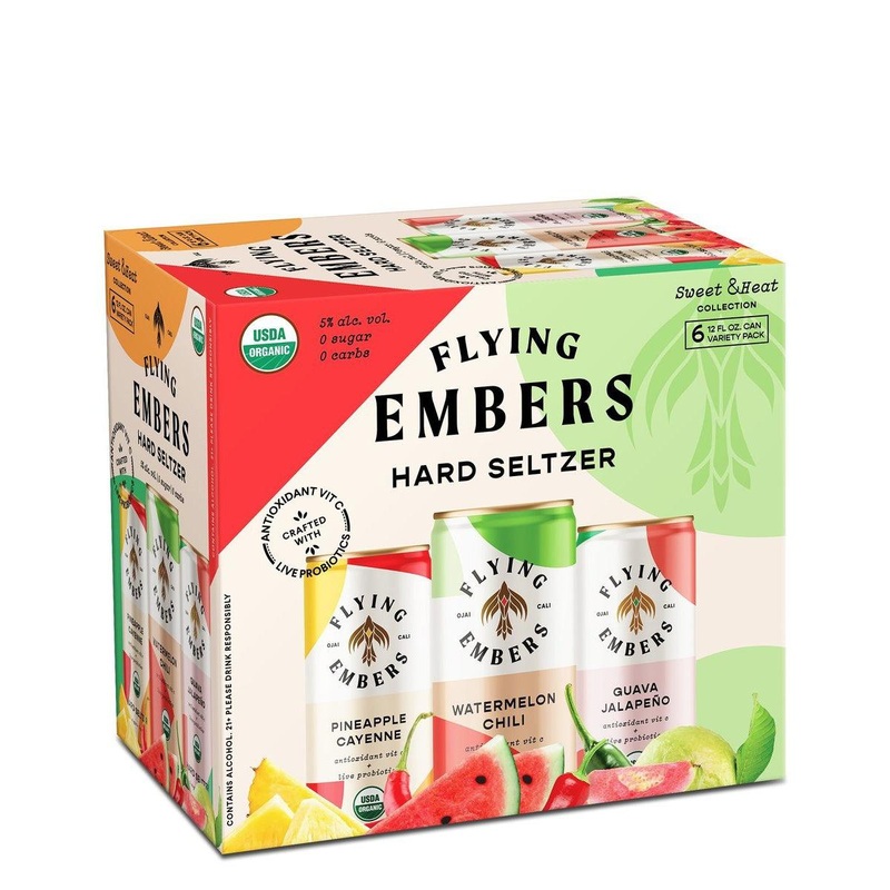 Flying Embers Hard Seltzer Tropicals Sweet and Heat