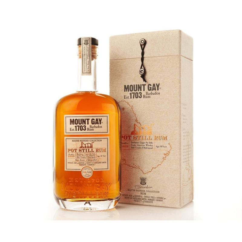 Mount Gay 1703 Barbados Rum Pot Still Rum 2009 Aged 10 years
