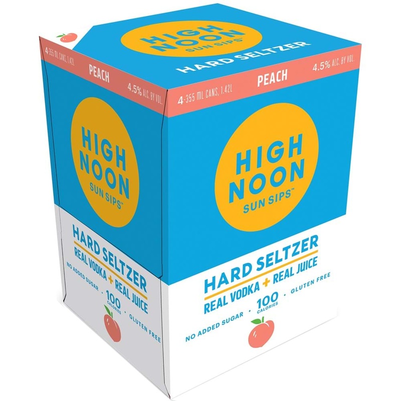 High Noon Sun Sips Peach 4 pack