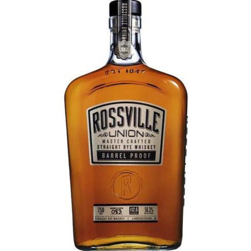 Rossville Union Master Crafted Straight Rye Whiskey Barrel Proof