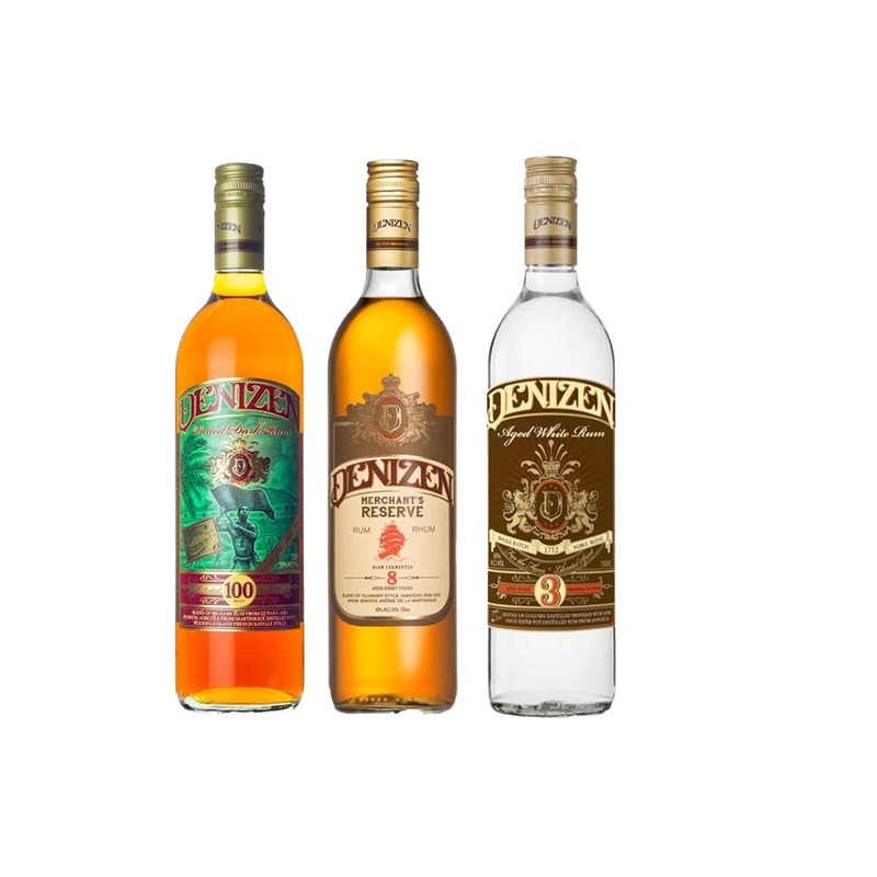 Denizen White, Denizen Merchant's Reserve, Denizen Vatted Dark Rum Bundle