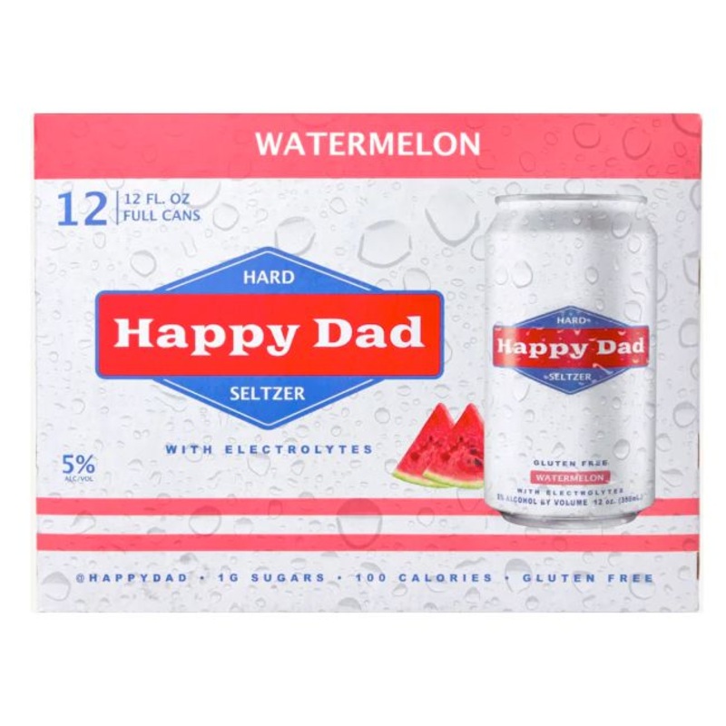 Hard Happy Dad Seltzer Watermelon