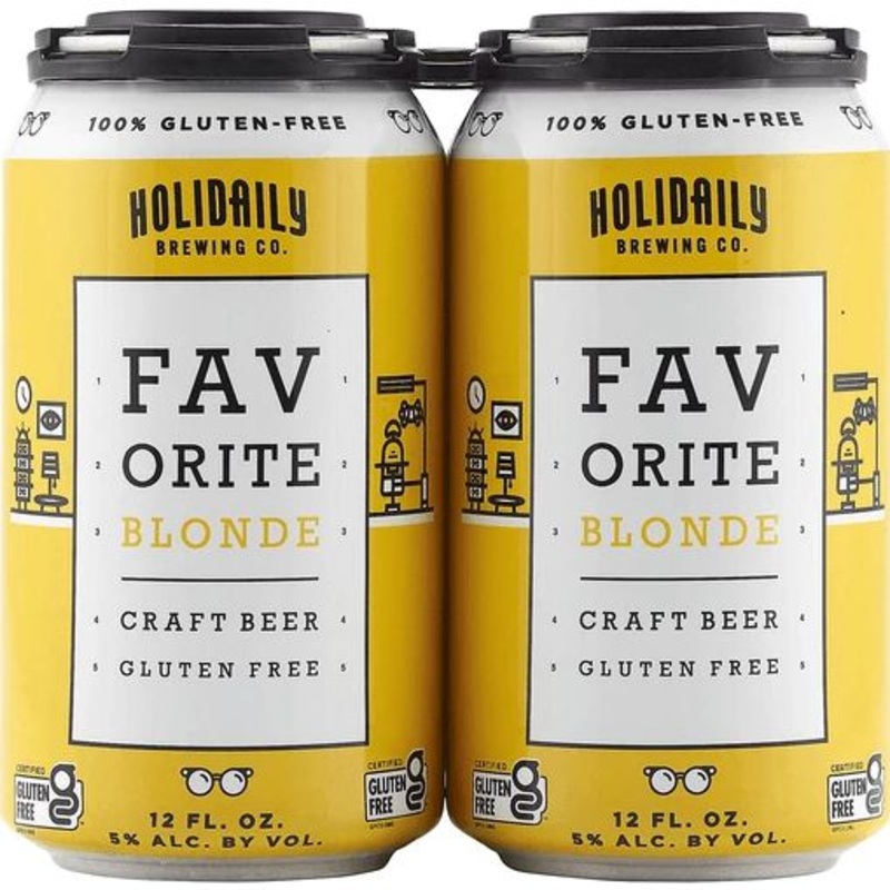 Holidaily Brewing Co. Favorite Blonde Craft Beer Gluten Free