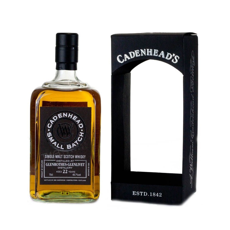 Glen Moray-Glenlivet Cadenhead's Small Batch  Single Malt Scotch Whisky Aged 22 Years