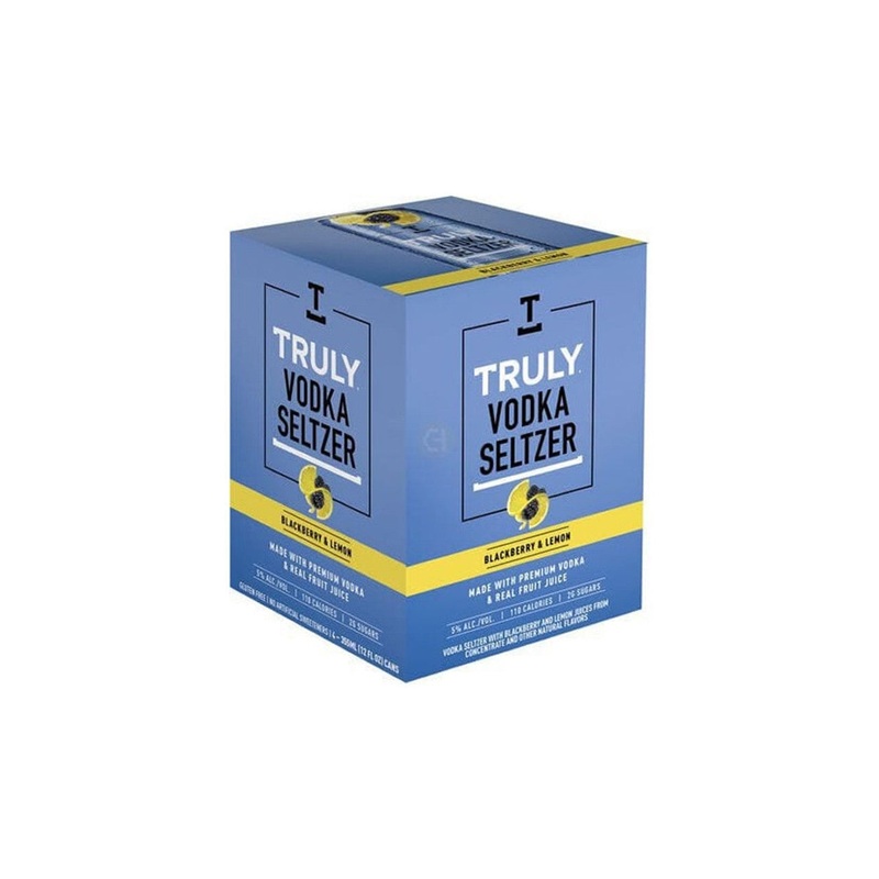 Truly Vodka Seltzer Blackberry and Lemon 4 Pack